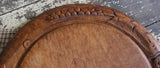 Bread Board Highly Carved with Bread Knife Fantastic