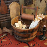 Old Staved Bucket Washday Gathering