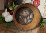 Butter Mold Antique Beautiful Floral and Leaf Design