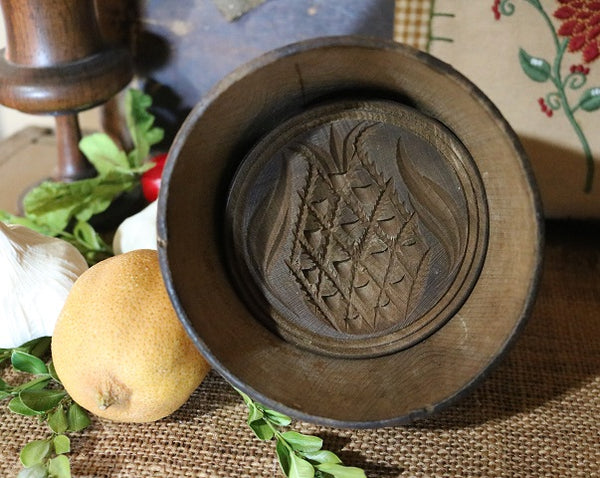 Butter Mold Antique Pineapple and Leaf Design Beautiful – Fanatic's Country  Attic