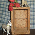 Early Antique Butter Mold Double Heart Design Swedish Folk Art