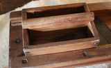 Cabbage Cutter Table Version Slide Box Dovetailed with Bowl