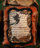 Candle Primitive Halloween with Witches Hat Enchanting