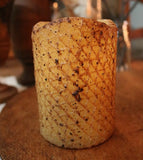 Candle Ring Lit Honeycomb Candle Primitive Spring Gathering