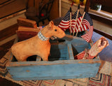 Carrier in Blue Paint Schneeman Horse Americana Gathering