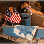 Carrier in Blue Paint Schneeman Horse Americana Gathering