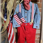 Childs 4th of July Outfit with Suspenders Cute