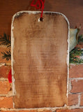Vintage Wall Box in Paint Christmas Theme