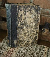 Old Church Pew Book Rack with 19th Century Books