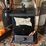 Old Tin Coffee Grinder Bronson Walton Company