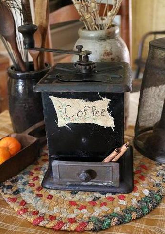 Old Tin Coffee Grinder Bronson Walton Company