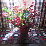 Antique Coverlet Piece Strong Color