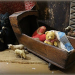 Early Hooded Doll Cradle