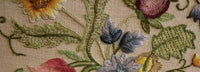 Crewel Worked Floral Design with Cornucopia