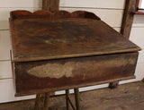 Paymasters Desk Mid-19th Century Original Red Paint