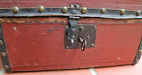 Document Box Studded in Red Paint