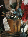 Dry Measure Antique Inspired Gingerbread's Holiday Greens Primitive Christmas