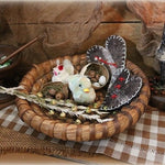 Pennsylvania Rye Easter Basket Vintage Chicks and Hearts