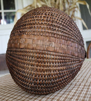 19th Century Egg Basket filled with Special Halloween Dry Goods