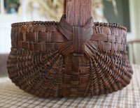 19th Century Egg Basket filled with Special Halloween Dry Goods