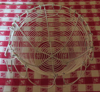 Antique Farmhouse Wire Egg Basket in White Paint