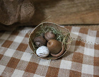 Pennsylvania Rye Easter Basket Vintage Chicks and Hearts