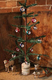 Authentic German Feather Tree and German Indent Ornaments Beautiful
