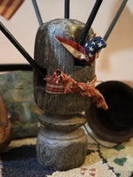 Primitive Flag Holder Unique and One of A Kind