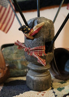 Primitive Flag Holder Unique and One of A Kind