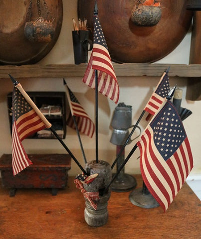 Primitive Flag Holder Unique and One of A Kind