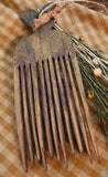 Primitive Flax Comb Homespun Towel Gathering Unique