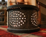 Foot Warmer Circular Form with Punched Hearts