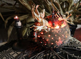 Gourd Cauldron with Autumn Pleasantries LIGHTS UP Neat