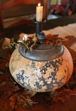 Gourd Storage Jar Old Tin Lid Unique