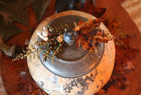 Gourd Storage Jar Old Tin Lid Unique
