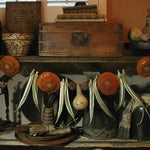 Primitive Gourd Orange and Okra Garland for Your Pantry Unique