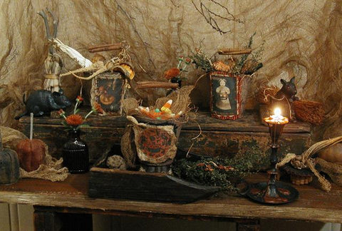 Halloween Primitive Candy Containers