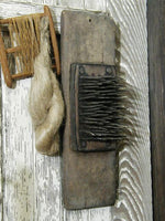 Antique Hatchel Hetchel Flax Comb Handmade Spinning with Flax Braid
