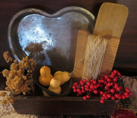 Heart Pan Butter Paddle Primitive Kitchen Gathering