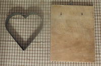 Antique Primitive Heart Form Mounted Neat