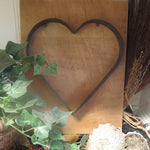 Antique Primitive Heart Form Mounted Neat