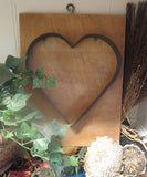 Antique Primitive Heart Form Mounted Neat