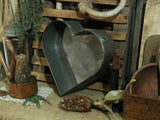 Antique Tin Heart Baking Pan Large Size Neat