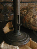 Antique Hogscraper Candlestick with Early Style Candle