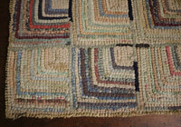 Hooked Rug Hit and Miss Pattern