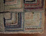 Hooked Rug Hit and Miss Pattern