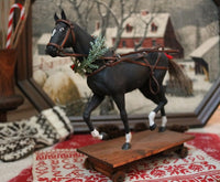Prancing Horse Pull Toy Twig Cart Holiday Gathering Fabulous