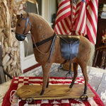 German Horse Pull Toy Stenciled Base