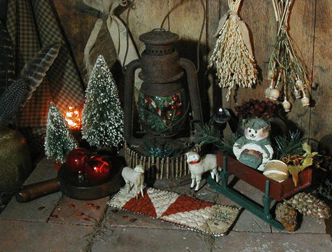 Primitive Antique Dietz Barn Lantern for Christmas Neat