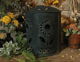 Primitive Country Garden Lantern Sunflower Design